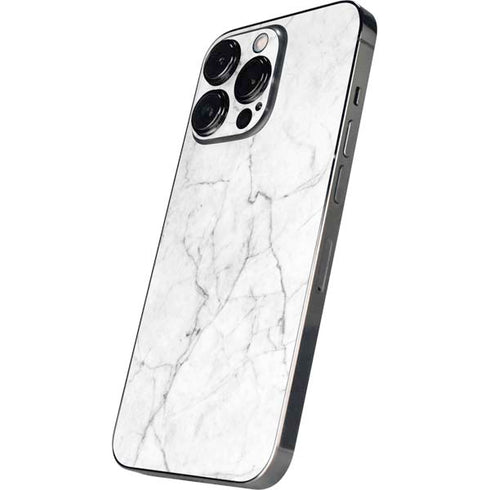 White Marble iPhone 16 Pro Skin